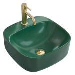 Накладной умывальник Rea Luiza 42 L.Green Matt